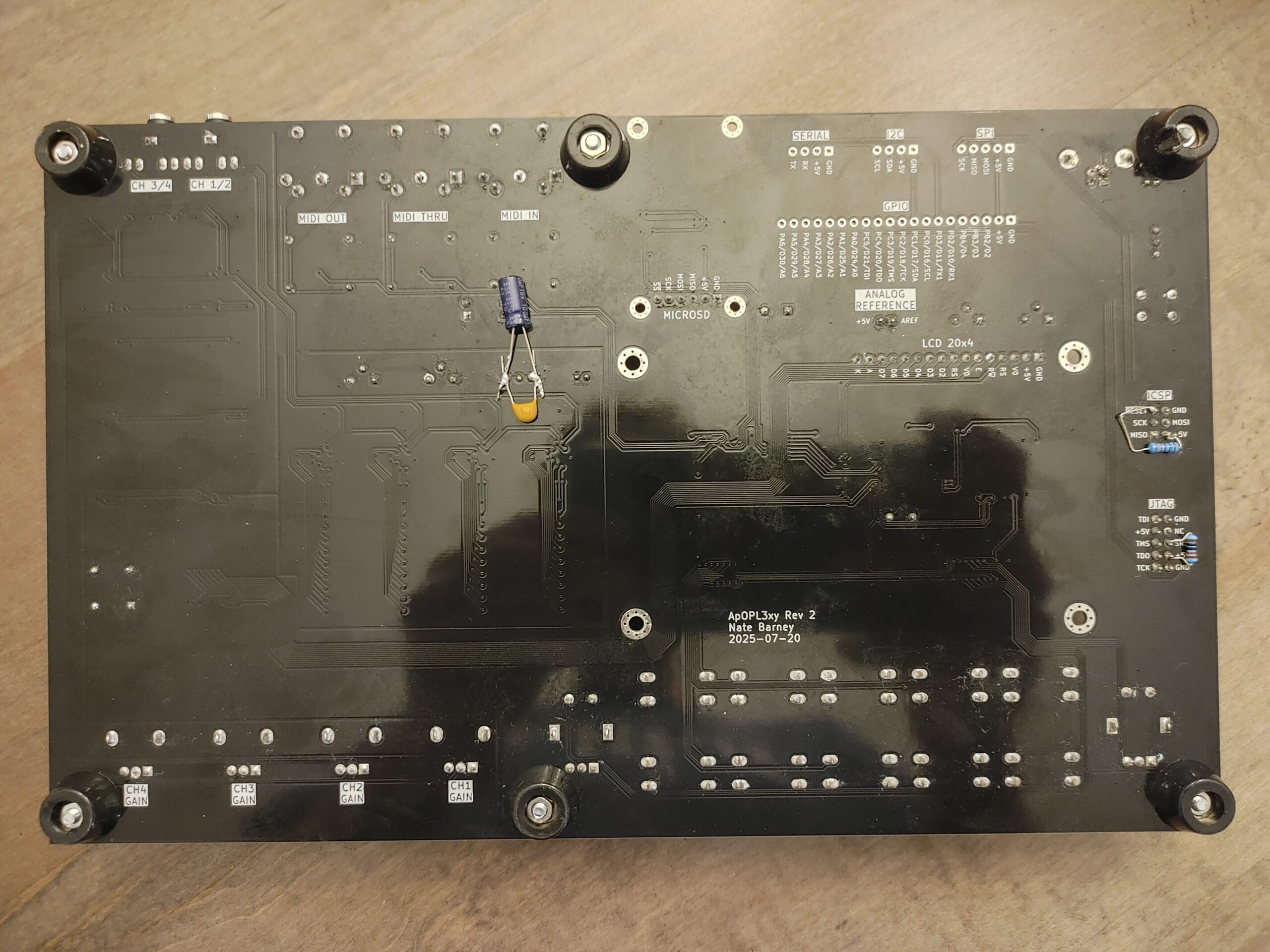 ApOPL3xy Rev 2 PCB (Bodges)
